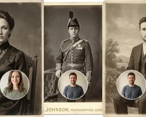 Set 10 Prompt: 1800s Ancestor Portraits From Photos
