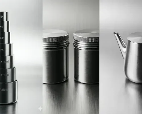 Set 30 Prompt: Stainless Steel Product Photography