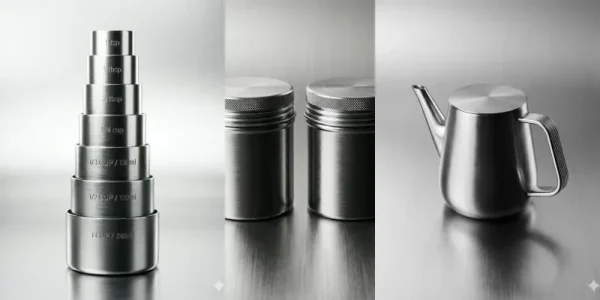 Stainless Steel Product Photography Set 30 Prompt: Stainless Steel Product Photography