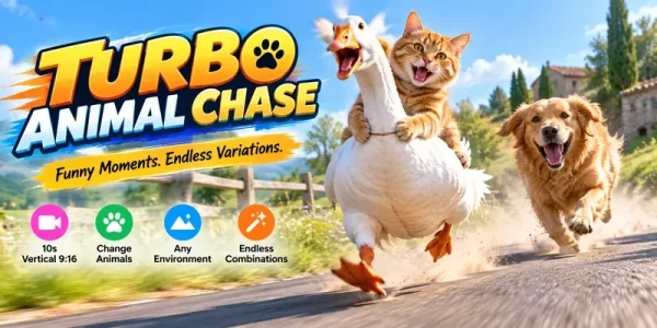 Set 10 Prompt: Turbo Animal Chases
